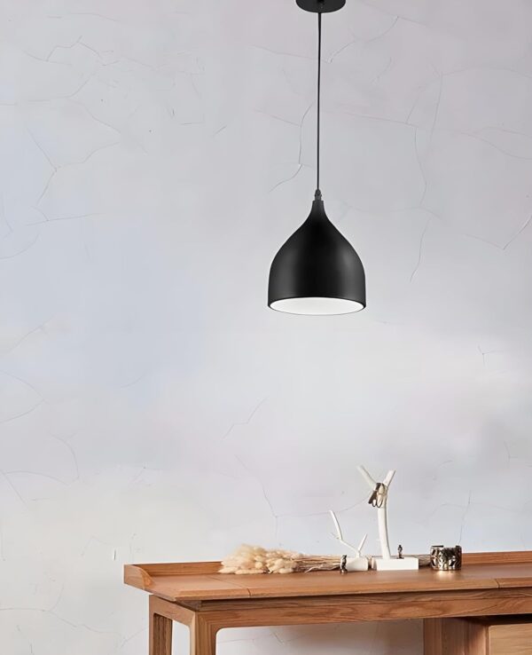 Glowing Homes Aluminium (1Lamps Individual) Ceiling Hanging Lights for Dining Table, Lamp, Living Room Corner, Decorative,Home,Bedroom,Office,Cafe,Restaurantsand More, (Black) (Aluminium)(Without Bulb)