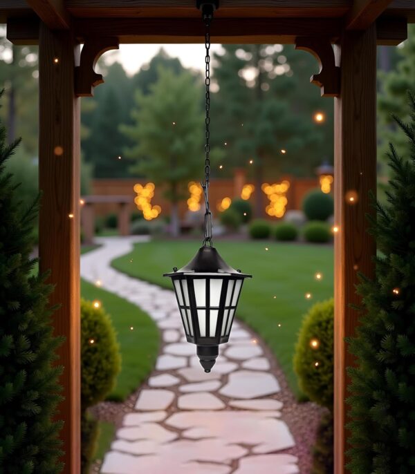 Glowing Homes Outdoor Hanging Lights, Pendant Lamp for Pole, Gate Lamps for Balcony, Exterior Ceiling Gate Light for Terrace Garden and Decorative lamp (Pack of 1)